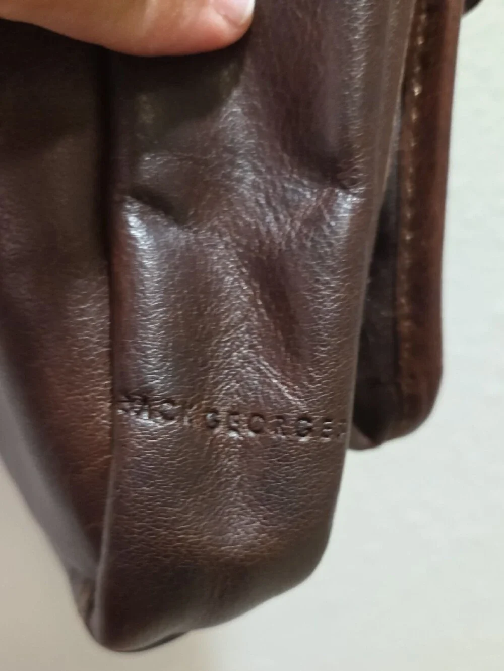 Jack Georges Classic Brown Leather Crossbody Bag for Men